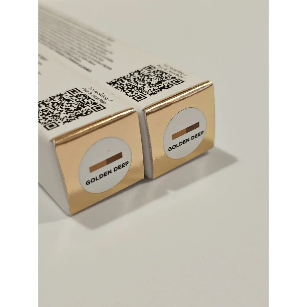 x2 - ICONIC LONDON Radiant Concealer & Brightening Duo  BNIB Golden Deep